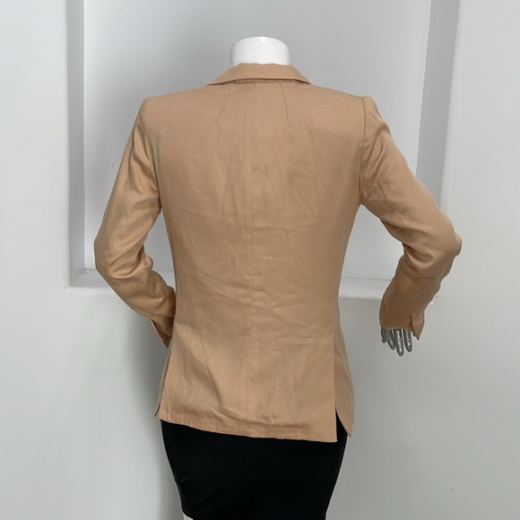 Sincerely Jules Women Riley Blazer Tan Size L NWT - Picture 10 of 14